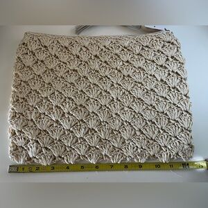 Muche et Muchette raffia pouch